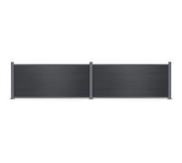 Casanoov Clôture composite 6m STOCKHORN H.90cm sur platine gris