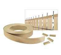 CASANOOV Kit Lamelles Occultantes Beige PVC Souple BALDO Bande Brise Vue pour Grillage Rigide et Clôture - 60 m x 4,6 cm - 120 Clips Inclus Cache Clôture Jardin - Montage Horizontal, Vertical Facile