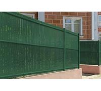 Casanoov Lamelles occultantes PVC, CINTO, 4m, H.170 cm, Vert, Rouleau brise-vue occultant pour panneau grillagé
