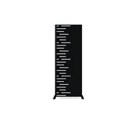 Casanoov Lot de 2 panneaux décoratifs ARLBERG Noir H.160cm motifs côté gauche