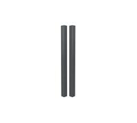 Casanoov lot de 2 poteaux elda 15x15cm aluminium h.240cm gris anthracite