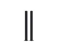 Casanoov lot de 2 poteaux en fer carmo 10x10cm h.165cm noir