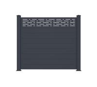 Casanoov Panneau de clôture 1,9m ARLBERG H.170cm aluminium Gris