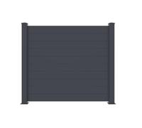 Clôture - Casanoov - NIESEN- 1,9m H.170cm - Gris anthracite - Aluminium