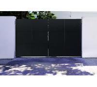 Casanoov Portail acier battant 3,5m NALI H.200cm noir mat
