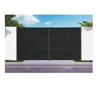 Casanoov portail acier noir mat 3,5m nali h.180cm