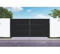 Casanoov Portail acier noir mat 3m NALI H.140cm