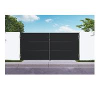 Casanoov portail acier noir mat 3m nali h.140cm