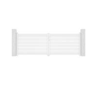 Casanoov Portail battant 3,5m VOGEL H.120 aluminium blanc