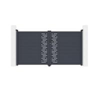 Portail battant - Casanoov - ARLBERG - 3m H.161cm cm - Gris anthracite - Aluminium