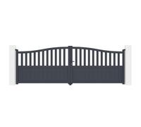 Casanoov Portail battant 4m MEIJE H.140cm alu + motorisation RANGER B150