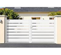 Portail battant - Casanoov - VOGEL - 4m H.143cm - Blanc - Aluminium