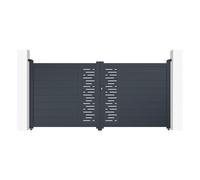 Casanoov Portail battant ajustable en largeur 3m ARLBERG H.140cm alu gris