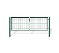 Casanoov Portail battant grillagé 3m RAZO H.100cm Vert