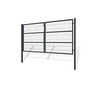Casanoov Portail battant grillagé 3m RAZO H.160cm Gris