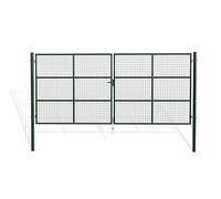 Casanoov Portail battant grillagé vert OLGA 4m H.180cm