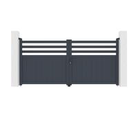 Casanoov Portail battant motorisé 3m NEVIS H.140cm + Motorisation HICKER B200