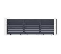 Casanoov Portail coulissant 4,5m VOGEL H.140cm alu + 2 poteaux + moteur RANGER C300