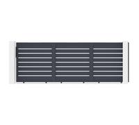 Casanoov Portail coulissant 4,5m VOGEL H.160cm aluminium gris