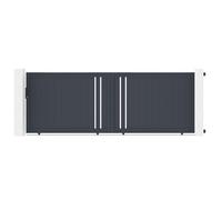 Casanoov Portail coulissant 4m GIONA H.140cm alu + motorisation RANGER C300