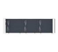 Casanoov Portail coulissant 5m VELETA H.140 aluminium gris