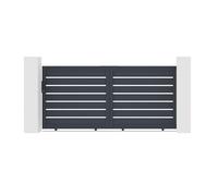 Lot portail coulissant et motorisation - Casanoov - VOGEL - 3m H.145cm - Gris - Aluminium / Motorisation RANGER C300