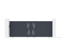 Casanoov Portail coulissant motorisé 4m VELETA H.140cm + Motorisation RANGER C300