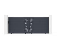 Casanoov Portail coulissant motorisé 4m VELETA H.160cm + Motorisation TANKER C600