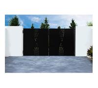 Casanoov portail fer nali veleta 300x160cm noir mat