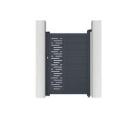 Casanoov Portillon 1m ARLBERG H.140cm aluminium gris