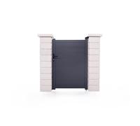 Casanoov Portillon 1m EIGER H.140cm aluminium gris