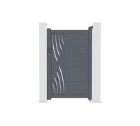 Casanoov Portillon 1m VELETA H.160cm aluminium gris