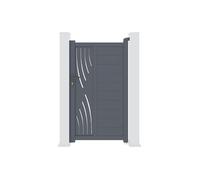 Casanoov Portillon 1m VELETA H.180cm aluminium gris