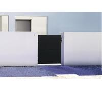Casanoov Portillon acier 1M NALI H.120cm Noir mat + 2 poteaux acier DARIO