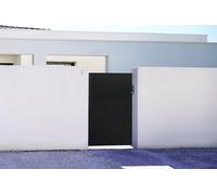 Casanoov Portillon acier 1M NALI H.160cm Noir mat