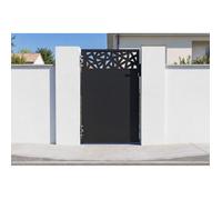 Casanoov portillon acier 1m nali ruivo h.160cm noir mat