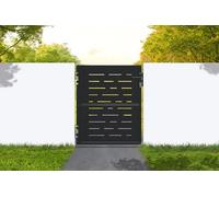 Casanoov Portillon acier noir mat 1m NALI ARLBERG H.120cm