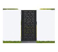 Casanoov portillon acier noir mat 1m nali arlberg h.200cm