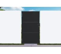 Casanoov Portillon acier noir mat 1m NALI H.180cm