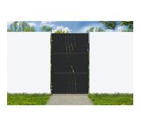 Casanoov portillon acier noir mat 1m nali veleta h.160cm