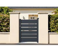 Casanoov Portillon ajustable en largeur 1m VOGEL H.120cm alu gris