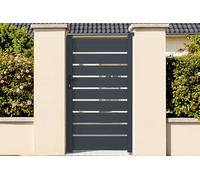 Casanoov Portillon ajustable en largeur 1m VOGEL H.180cm alu gris