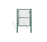 Casanoov Portillon Grillage 1x1,30 m Acier Galvanisé Vert Mousse OLGA - Design Classique Robuste - Résistant Intempéries et Corrosion - Montage Facile avec Poteaux - Kit Jardin Sécurisé 100x130 cm