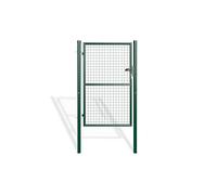 Casanoov Portillon Grillage 1x1,50 m Acier Galvanisé Vert Mousse OLGA - Design Classique Robuste - Résistant Intempéries et Corrosion - Montage Facile avec Poteaux - Kit Jardin Sécurisé 100x150 cm