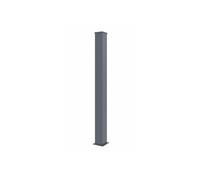 Casanoov Poteau EIFEL Aluminium 15x15 cm H166 cm Gris Anthracite | Portail et Portillon Jusqu’à 140 cm | Pose à Visser ou Sceller | Résistant Intempéries et Corrosion | Chapeau de Finition Inclus