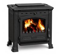 CasaNovae24 PLAMEN Tena N, poêle à bois en fonte, 9,5 kW 150 mm, Noir