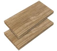 Casaria 2X Étagères Murales Flottantes 50 cm Chêne MDF Robuste Effet Flottant étagère Bois Rangement décoration