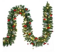 CASARIA® 2x Guirlandes de Noël lumineuses 10m 80 LED Sapin artificiel avec déco Décoration de noël intérieur extérieur