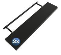 CASARIA® 3x Étagères murales flottantes MDF robuste effet flottant étagère bois