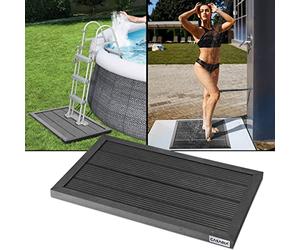 Casaria Élément de Sol pour Jardin en WPC Bois pour Douche Solaire Piscine Support échelle de Piscine